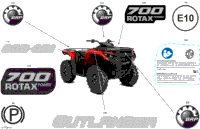 2024 North America - Outlander Max 700 4X4 - 1WRG - DPS Package - Legion Red