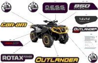 2024 North America - Outlander MAX 850 EFI 4X4 - 5FRB - XT-P Package - Hyper Silver