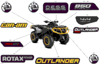 2024 North America - Outlander MAX 850 EFI 4X4 - 5FRA - XT-P Package - Hyper Silver