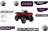 2024 North America - Outlander 850 EFI 4X4 - 2HRA - STD Package - Viper Red