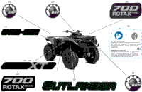 2024 North America - Outlander 700 4X4 - 1GRD - XT Package - Platinum Silver Satin