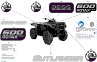 2024 North America - Outlander 500 4X4 - 1DRC - DPS Package - Wildland Camo