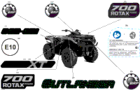 2024 CE - Outlander Max 700 4X4 - 1YRD - XT Package - Platinum Silver Satin