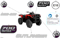 2024 CE - Outlander Max 700 4X4 - 1WRF - DPS Package - Legion Red