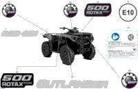 2024 CE - Outlander Max 500 4X4 - 1VRD - DPS Package - Granite Grey