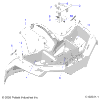 2023 SPORTSMAN 570 EPS LE EU/ZUG TRACTOR (A23SEE57F1/S57C1/C2/C3/CL/CZ/F1/F2/F3/FL/FZ)