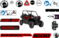 2024 CE - Maverick Trail 1000 - DPS - 7FRJ - Fiery Red Metallic - 50" Width ABS