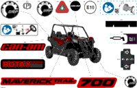 2024 CE - Maverick Trail 700 - DPS - 7HRE - Fiery Red Metallic - 50" Width ABS