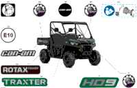 2024 CE - Traxter HD9 - DPS - 8ERN - Tundra Green - 62" Width