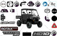 2024 CE - Traxter MAX HD10 - XU - 8NRN - Asphalt Grey - 64" Width