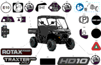 2024 CE - Traxter PRO HD10 - XU - 8VRM - Timeless Black Metallic - 64" Width 0008VRM0