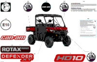 2024 North America - Defender HD10 - XT - 8CRB - Fiery Red Metallic - 64" Width