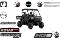 2024 North America - Defender HD9 - XT - 8FRC - Asphalt Grey - 62" Width CALI