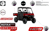 2024 North America - Defender HD9 - XT - 8FRA - Fiery Red Metallic - 62" Width CALI