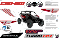 2024 North America - Maverick Turbo RR - DS - 7XRD - Fiery Red Metallic - 64" Width