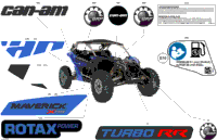 2024 North America - Maverick Turbo RR - XRS STD - 7TRJ - Dazzling Blue - 72" Width CALI
