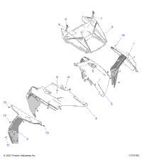 2023 RZR XP 1000 SPORT (Z23NAE99AL/99BL/AR/BR)