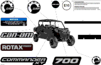 2024 North America - Commander MAX 700 EFI - XT - 6KRM - Timeless Black Metallic - 60" Width CALI