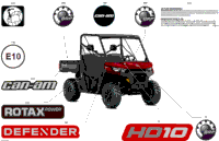 2024 North America - Defender HD10 - DPS - 8BRC - Fiery Red Metallic - 64" Width CALI