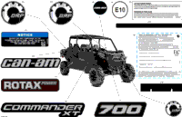 2024 North America - Commander MAX 700 EFI - XT - 6KRL - Timeless Black Metallic - 60" Width