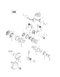 Коленчатый вал And Pistons (494)