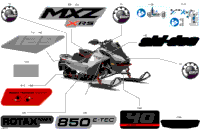 2024 Europe - MXZ 850 E-TEC - X-RS - MXRN - Hyper Silver - 129X15X1.5IR Track