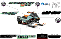 2024 North America - BACKCOUNTRY 850 E-TEC - X-RS - UYRH - Neo Mint - 146X15X1.6IC Track