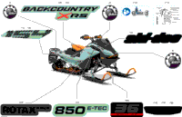 2024 North America - BACKCOUNTRY 850 E-TEC - X-RS - UZRC - Neo Mint - 154X16X2.0P Track