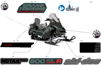 2024 North America - GRAND TOURING 900 ACE Turbo R - LE with Luxury Package - EPRB - Tundra Green - 137X15X1.25ST3IR Track