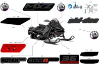 2024 North America - MXZ 600R E-TEC - Adrenaline with Blizzard Package - UERC - Deep Black - 137X15X1.25IR Track