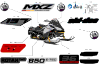 2024 North America - MXZ 850 E-TEC - Adrenaline with Blizzard Package - UDRD - Catalyst Gray - 137X15X1.25IR Track