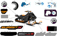 2024 Europe - SUMMIT 850 E-TEC Turbo R - X with Expert Package - TSRJ - Orange Crush - 165X16X3P4 Track