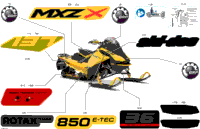 2024 North America - MXZ 850 E-TEC - X - UPRF - Neo Yellow - 137X15X1.5IR Track