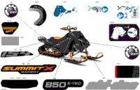 2024 Europe - SUMMIT 850 E-TEC - X with Expert Package - TGRK - Orange Crush - 154X16X3P4 Track