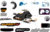 2024 Europe - SUMMIT 850 E-TEC - X with Expert Package - TGRM - Orange Crush - 165X16X3P4 Track