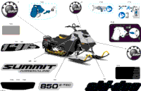 2024 Europe - SUMMIT 850 E-TEC - Adrenaline - CDRL - Catalyst Gray - 146X16X2.5PF Track