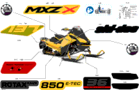 2024 North America - MXZ 850 E-TEC - X - UPRM - Neo Yellow - 137X15X1.5IR Track