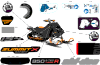 2024 Europe - SUMMIT 850 E-TEC Turbo R - X with Expert Package - TSRG - Orange Crush - 154X16X3P4 Track
