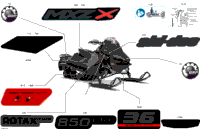 2024 North America - MXZ 850 E-TEC - X - UURJ - Deep Black - 129X15X1.25IR Track