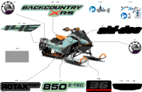 2024 Europe - BACKCOUNTRY 850 E-TEC - X-RS - UYRW - Neo Mint - 146X16X2.0P Track
