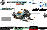 2024 Europe - BACKCOUNTRY 850 E-TEC - X-RS - UZRT - Neo Mint - 154X16X2.5PII Track