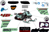 2024 Europe - FREERIDE 850 E-TEC - 146 - VBRF - Neo Mint - 146X15X2.5P Track