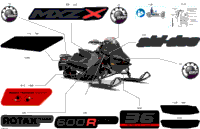 2024 North America - MXZ 600R E-TEC - X - UVRL - Deep Black - 137X15X1.5IR Track
