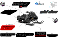 2024 North America - MXZ 850 E-TEC - X-RS - MXRL - Deep Black - 129X15X1.25RS Track