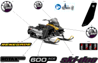 2024 North America - RENEGADE 600 ACE - SPORT - MCRA - Neo Yellow - 137X15X1.25RS Track