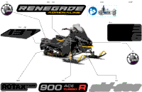 2024 North America - RENEGADE 900 ACE Turbo R - Adrenaline with Enduro Package - DPRA - Neo Yellow - 137X15X1.25IR Track
