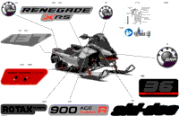2024 North America - RENEGADE 900 ACE Turbo R - X-RS - DBRD - Hyper Silver - 137X15X1.25RS Track