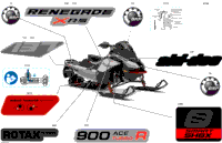 2024 North America - RENEGADE 900 ACE Turbo R - X-RS - DBRK - Hyper Silver - 137X15X1.25RS Track