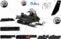 2024 North America - SKANDIC 600R E-TEC - SE - AURC - Deep Black - 154X24X1.5CST Track