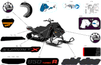 2024 North America - SUMMIT 850 E-TEC Turbo R - X - TARC - Deep Black - 165X16X3P4F Track